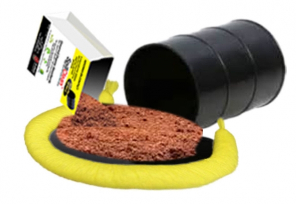 SpillClean oil paint chemical fuel Hazardous Liquid spill absorbents
